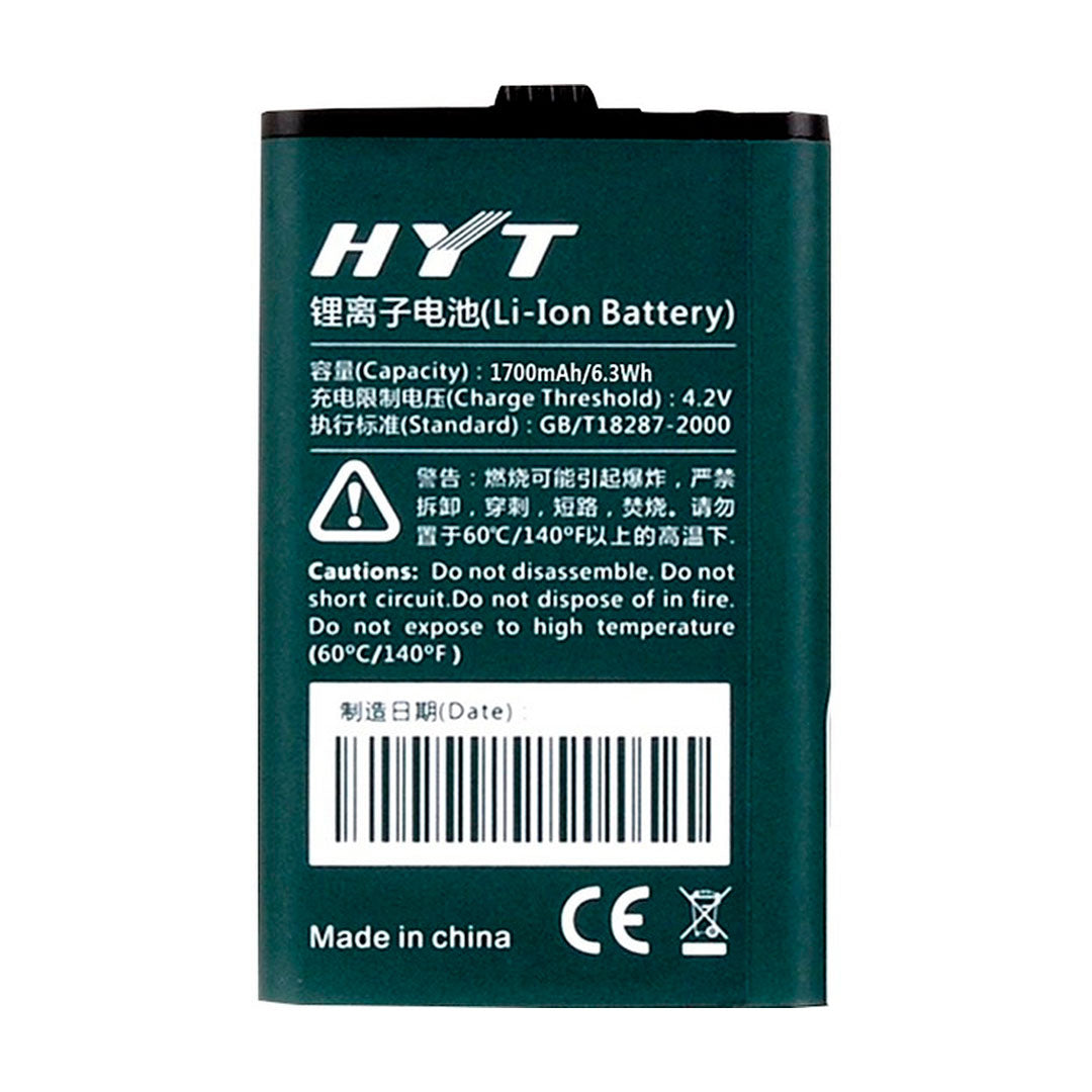 HYTERA BL1715 BATERIA REPUESTO PARA RADIOS 1700mAMP P/TC-320