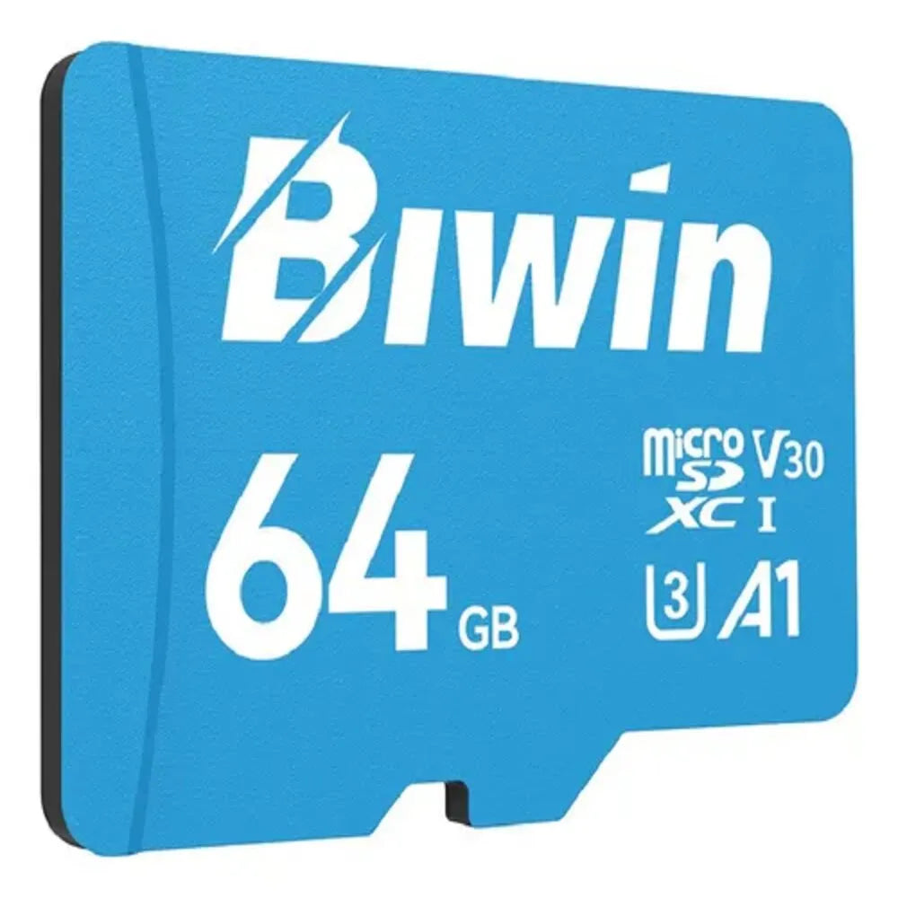 BIWIN BMMS100064G Memoria MicroSD MS100 64GB Tarjeta Flash UHS-I 100/30Mbps C10 U3 V30 A1