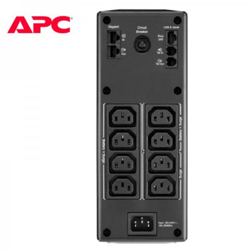 APC BR1300MI, UPS PRO Respaldo de Energía 1.30KVA 780W Torre AVR LCD 8 salidas