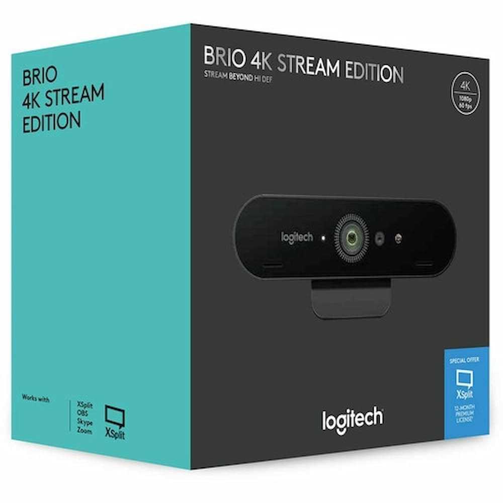 LOGITECH 960-001105 BRIO ULTRA HD Cámara Web Empresarial 4K HDR Rightlight 3 90fps