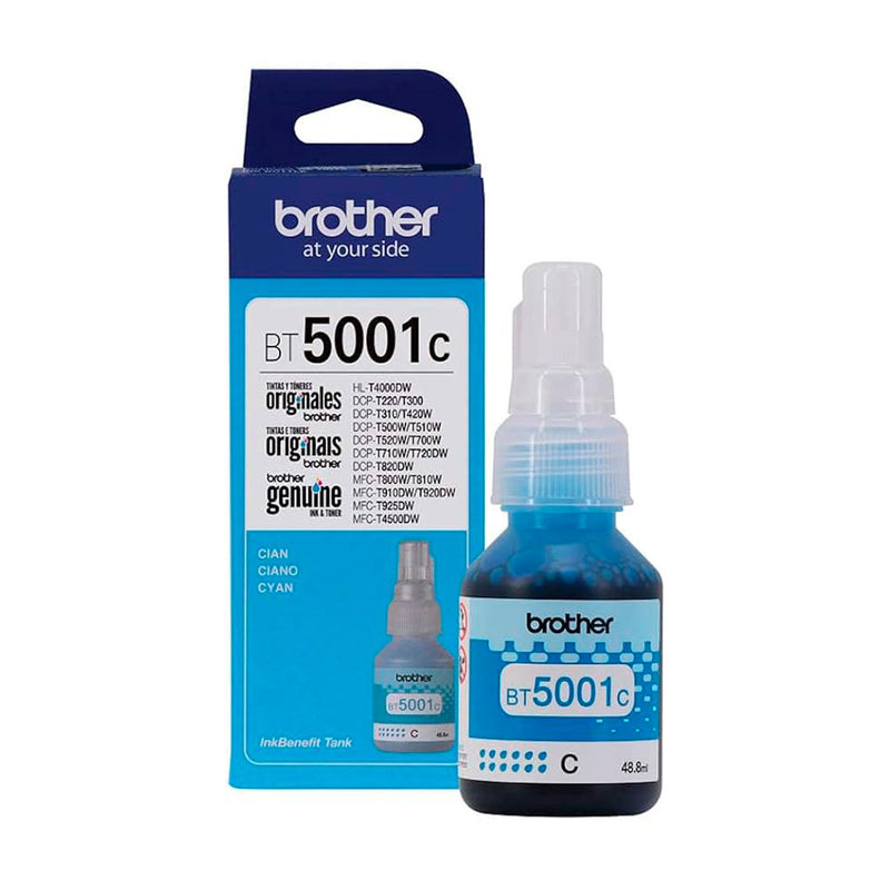 BROTHER BT5001C, Botella de tinta Brother 5001 Cian de Ultra alto rendimiento