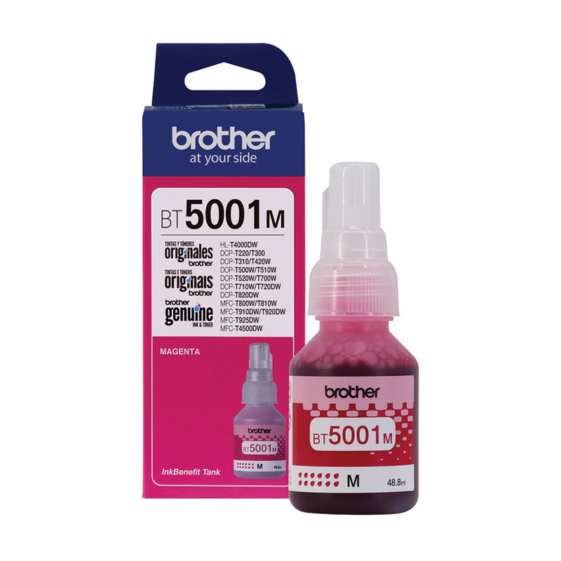 BROTHER BT5001M, Botella de tinta Brother 5001 Magenta de Ultra alto rendimiento