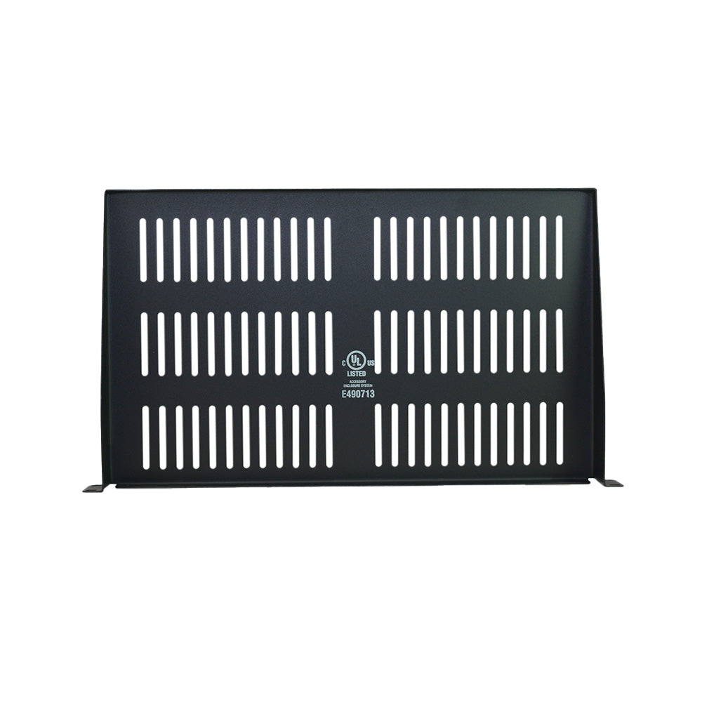 QUEST BV-1013 Bandeja 1-RU 19"x 265mm ventilada, soporta 8 Kgs.