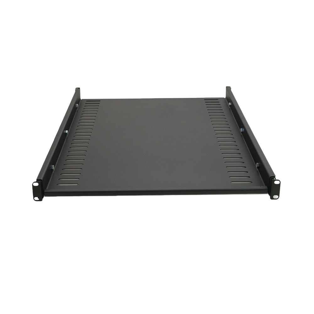 QUEST BV-1054 Bandeja 1-RU 19"x 635mm. Brazo telescópico hasta 820mm. Soporta 125 Kgs.