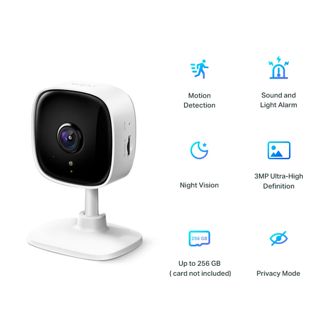 TP-LINK Tapo C110 Cámara de Seguridad WIFI 3MP Inteligente
