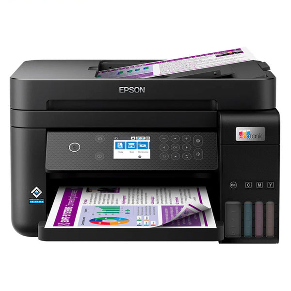 EPSON ECOTANK L6270 Impresora Multifuncional 3 en 1, Imprime, Escanea, Copia, conexión LAN y Wi-Fi