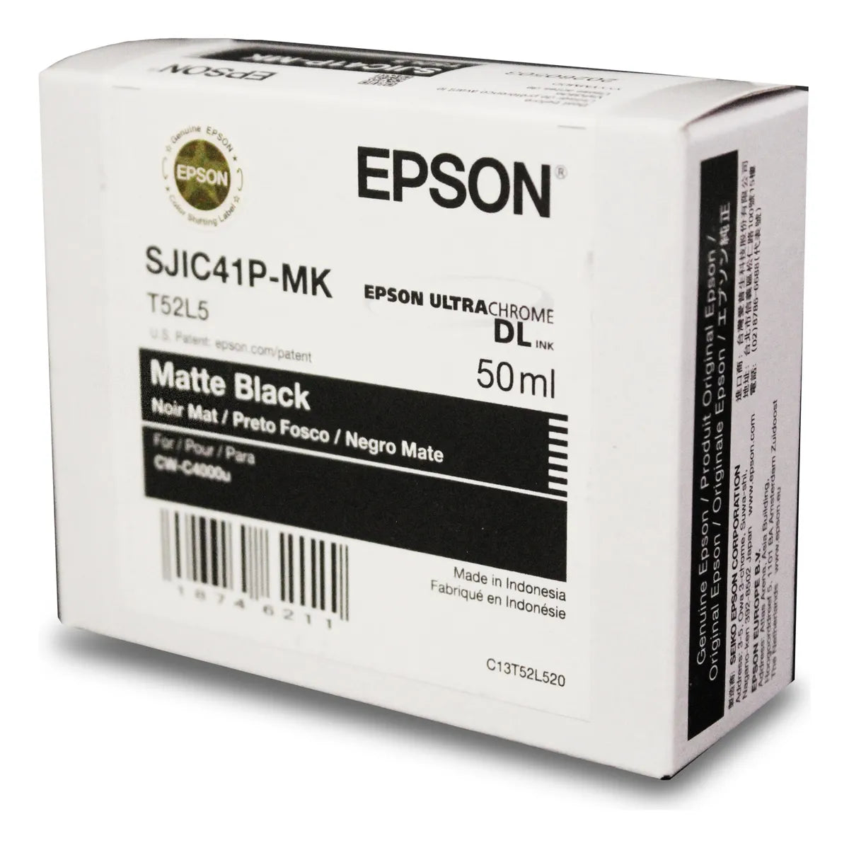 EPSON C13T52L520 Cartucho de Tinta Negra Mate para ColorWorks