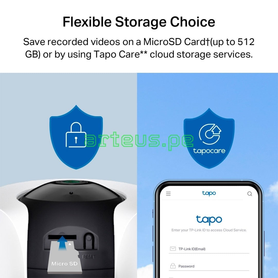 TP-LINK TAPO C225 Cámara de seguridad WIFI 4MP 2K 360º PT