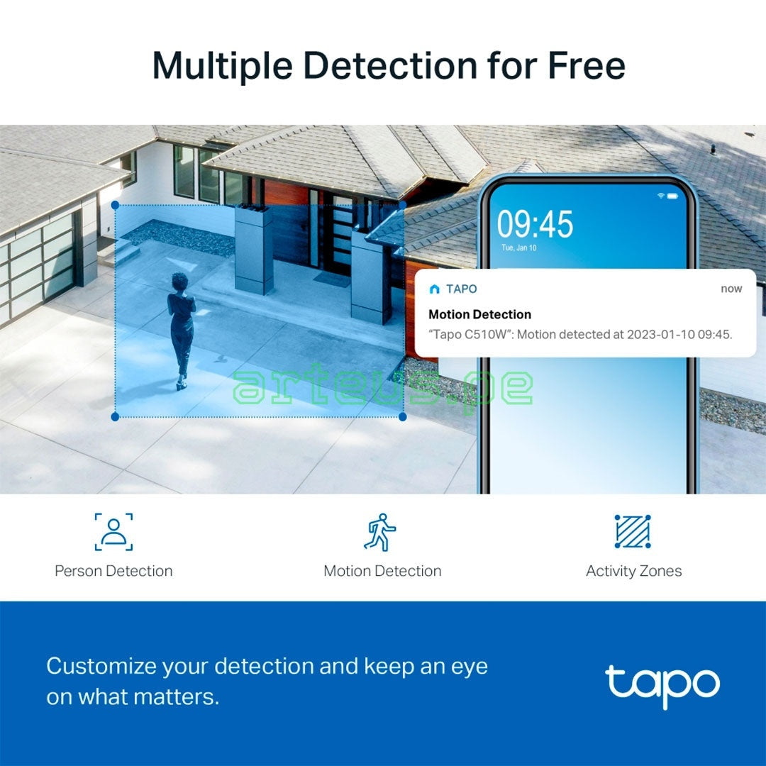 TP-LINK TAPO C510W Cámara de seguridad WIF 2K 360º PT