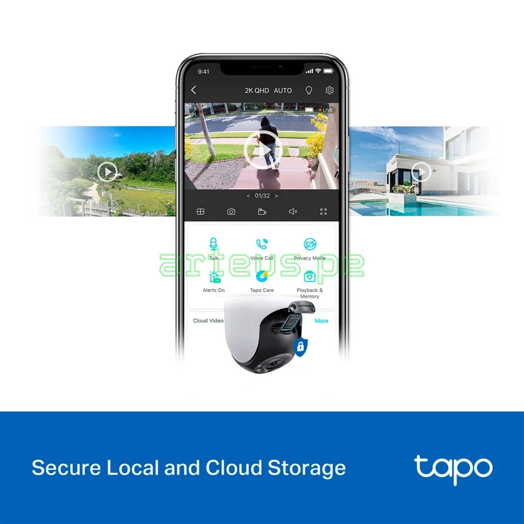 TP-LINK TAPO C520WS Cámara de seguridad WIFI 4MP 2K+ 360º PT