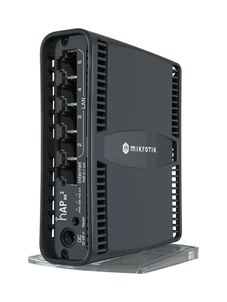 MIKROTIK hAP AX2 Router WIFI6 AX1800 Dual Band PoE Ram 1GB Nand 128MB RouterOS