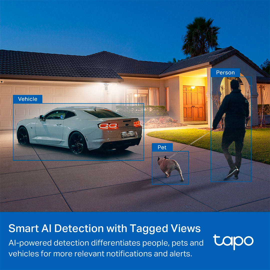 TP-LINK TAPO C720 Cámara de seguridad WIFI 3MP con Reflector