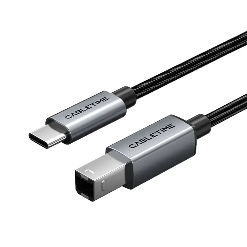 CABLETIME CA16L Cable USB-C Macho a USB-B 2.0 Macho 2m CT-CMBM1-AG2