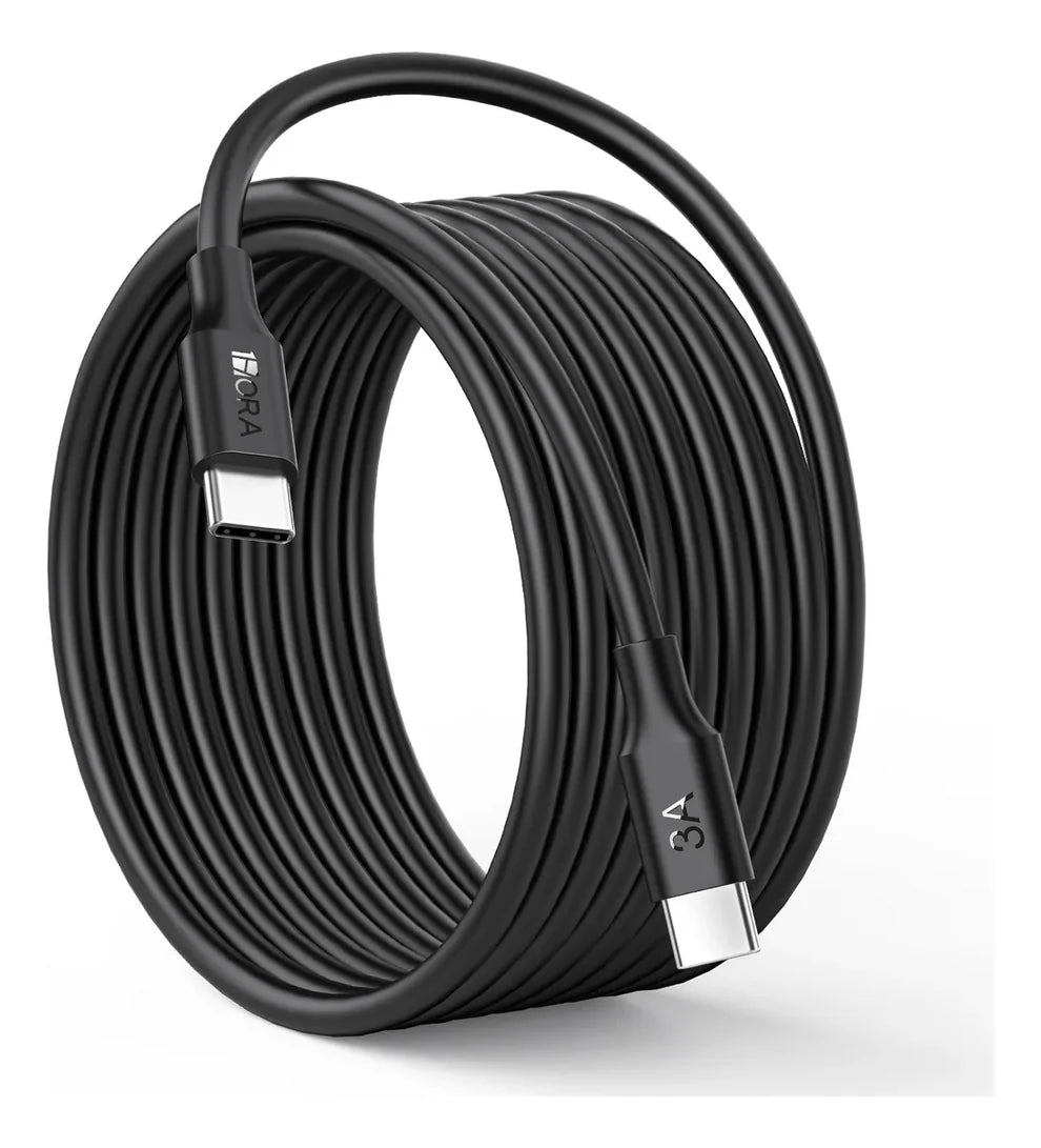 1HORA CAB270-B Cable USB Tipo-C a Tipo-C PVC 2m