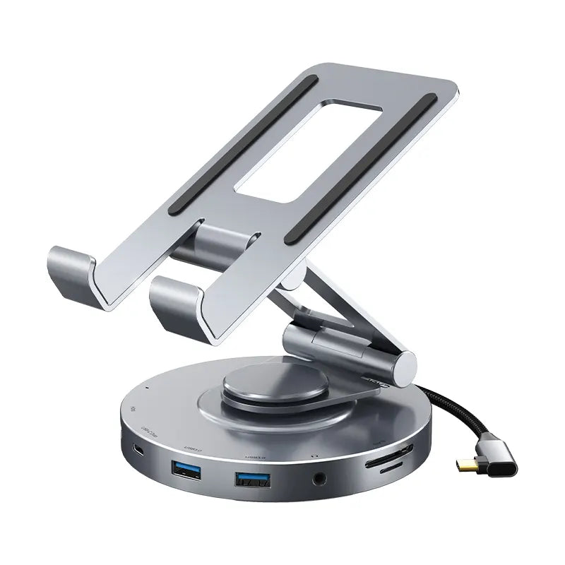 CABLETIME CB02G Soporte Hub USB-C 8 Puertos Para Ipad Pro CT-HUBC8-AG