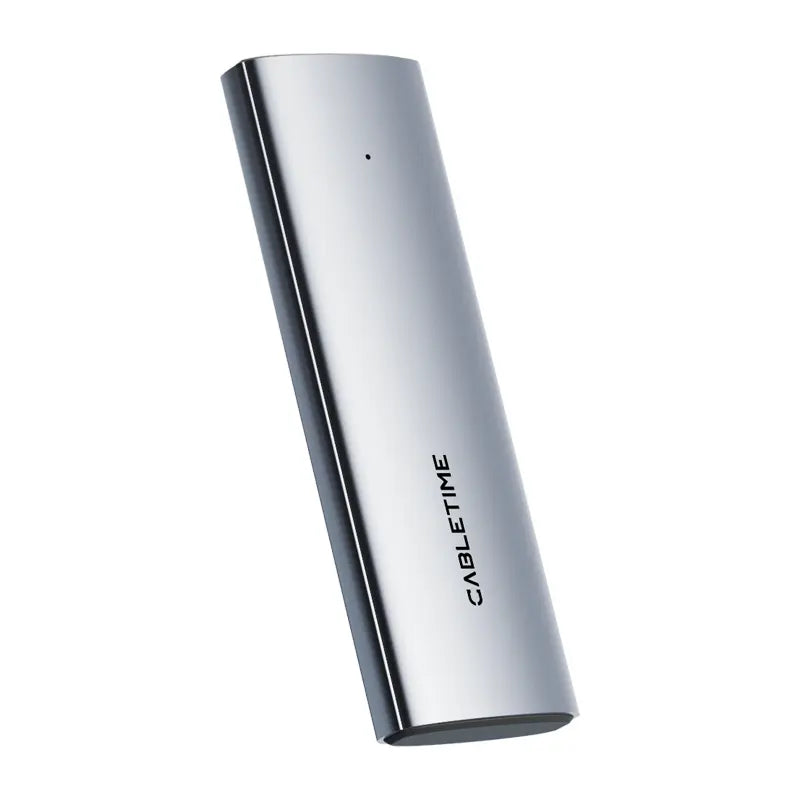CABLETIME CB32G Carcasa SSD NVMe M.2 NGFF Cable USB-A/USB-C Gen 2 CT-SSD03-AG