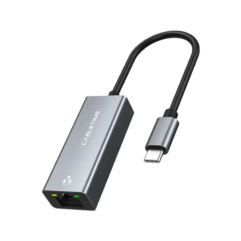 CABLETIME CB51G Adaptador de Red USB-C Thunderbolt 3 a RJ45 Gigabit CT-CML1000-AG
