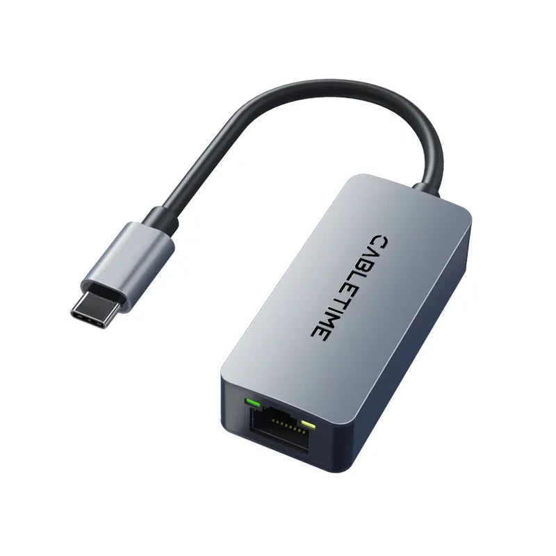 CABLETIME CB57G Adaptador de Red USB-C 3.1 a RJ45 Gigabit CT-CML2500-AG