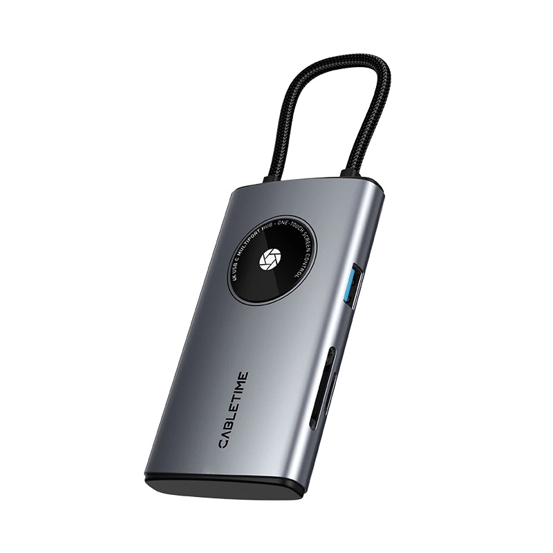 CABLETIME CB93G Adaptador Hub USB-C 6 Puertos CT-HUBL4-AG