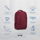 COOL CAPITAL ZILKER Mochila para laptop 15.6" pulgadas, Vino