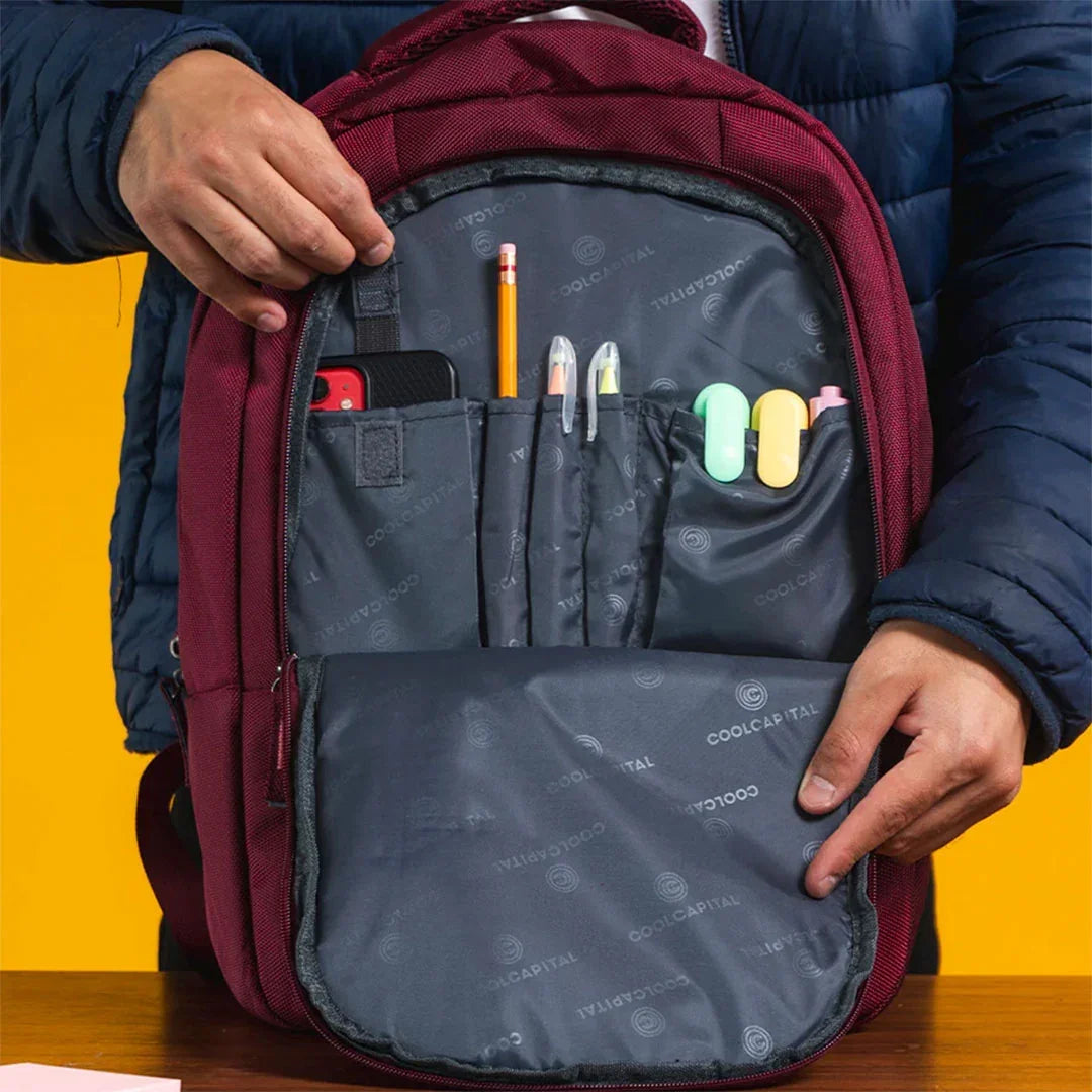 COOL CAPITAL ZILKER Mochila para laptop 15.6" pulgadas, Vino