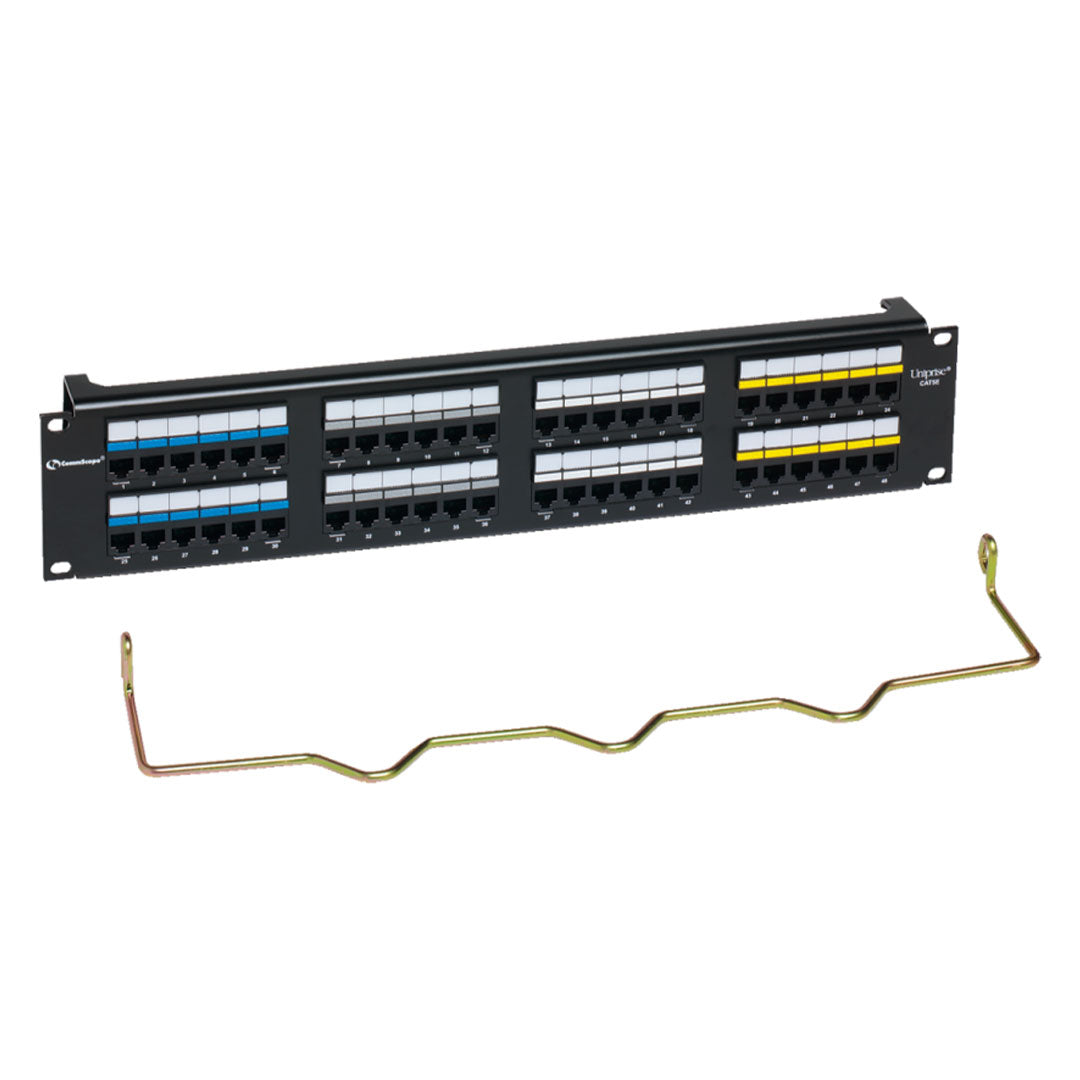 COMMSCOPE CC0057547/1 Patch Panel Uniprise 48 Puertos Cat5E UTP Cargado Serie M