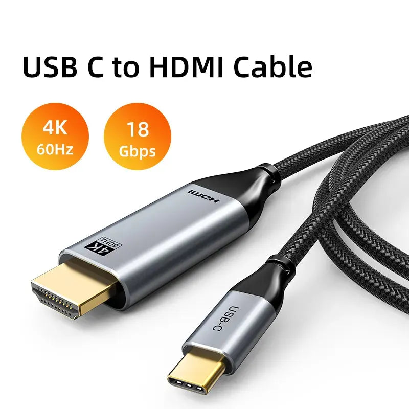 CABLETIME CC10P Cable USB-C Macho a HDMI Macho 4K 60Hz 5m CT-C160-PU31-CMHD2-S5
