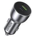 UGREEN CD213 60980 Cargador De Carro 52.5w Max, 30w 2 Puertos