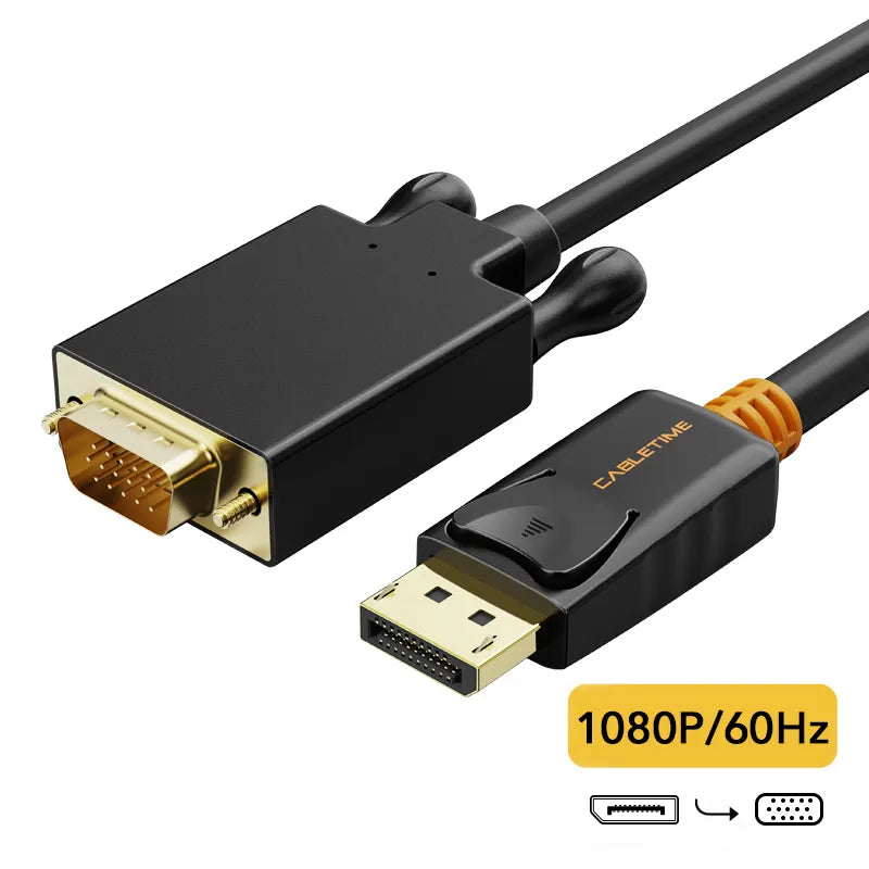 CABLETIME CD35N Cable DisplayPort Macho a VGA Macho 3M CT-AV585-04G-B3