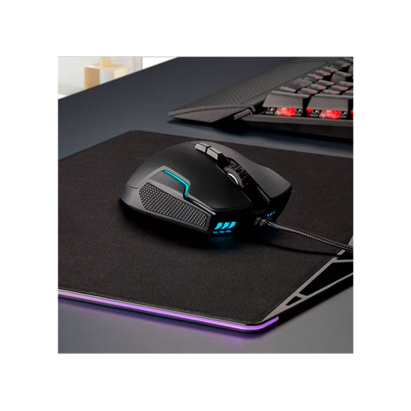 CORSAIR GLAIVE RGB PRO Mouse Gamer 18000DPI 7 botones Negro