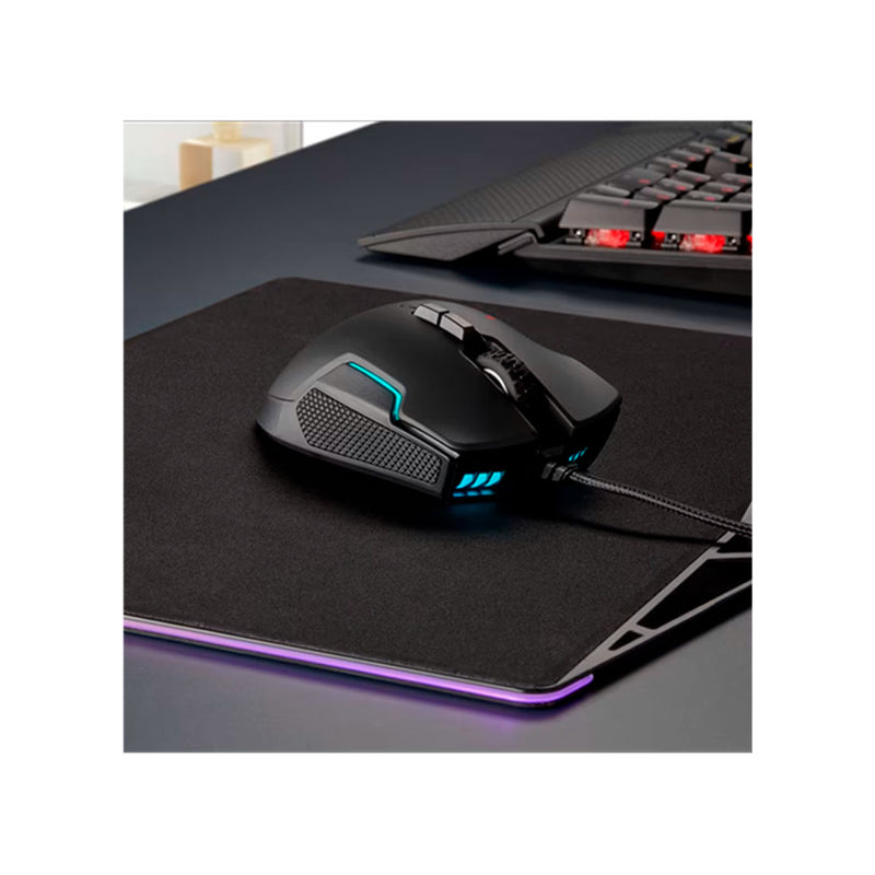 CORSAIR GLAIVE RGB PRO Mouse Gamer 18000DPI 7 botones Negro