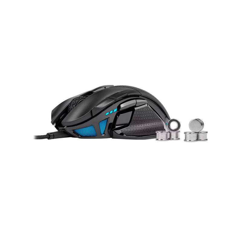 CORSAIR NIGHTSWORD RGB Mouse Gamer 18000DPI 8 Botones Negro