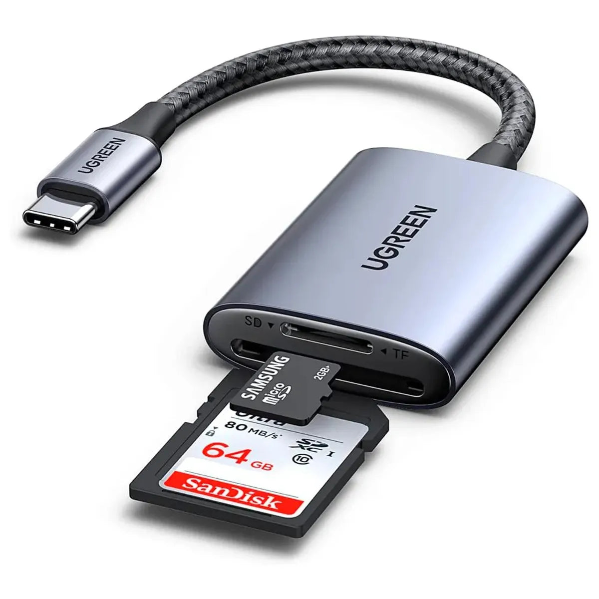 UGREEN CM401 80888 Lector de Memorias Ugreen SDTF Cable USB-C