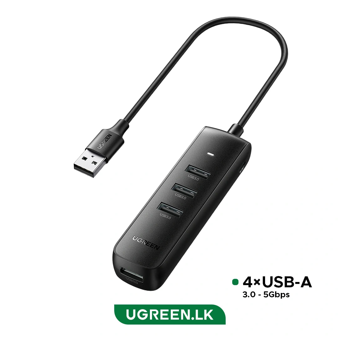 UGREEN CM416 10915 Adaptador USB 3.0 4 Puertos HUB 0.25m