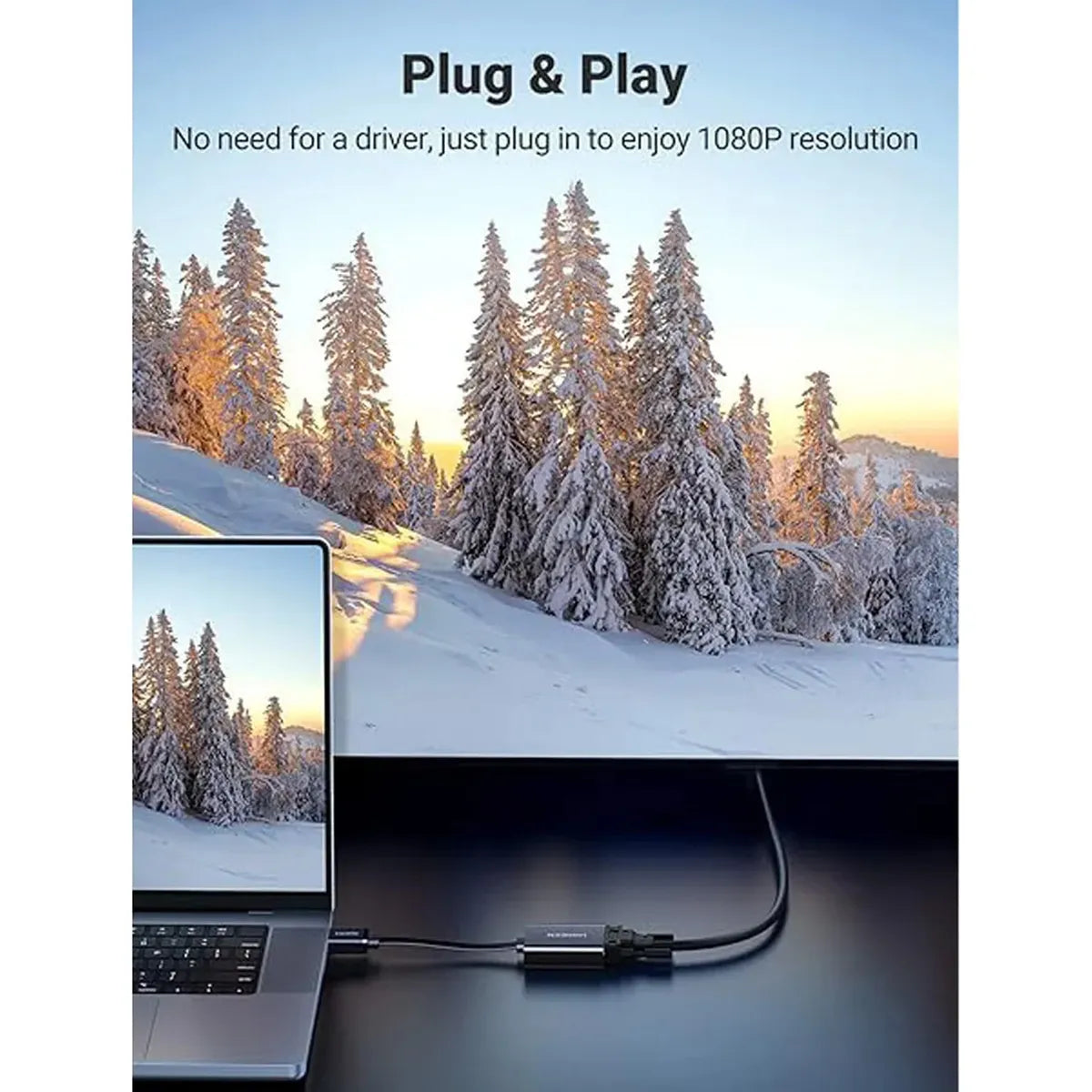 UGREEN CM611 90813 Adaptador HDMI a VGA FHD