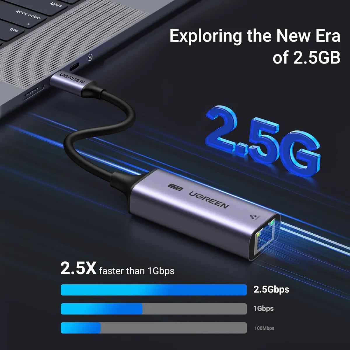 UGREEN CM648 25052 Adaptador USB-C Ethernet 2.5G Giga RJ45
