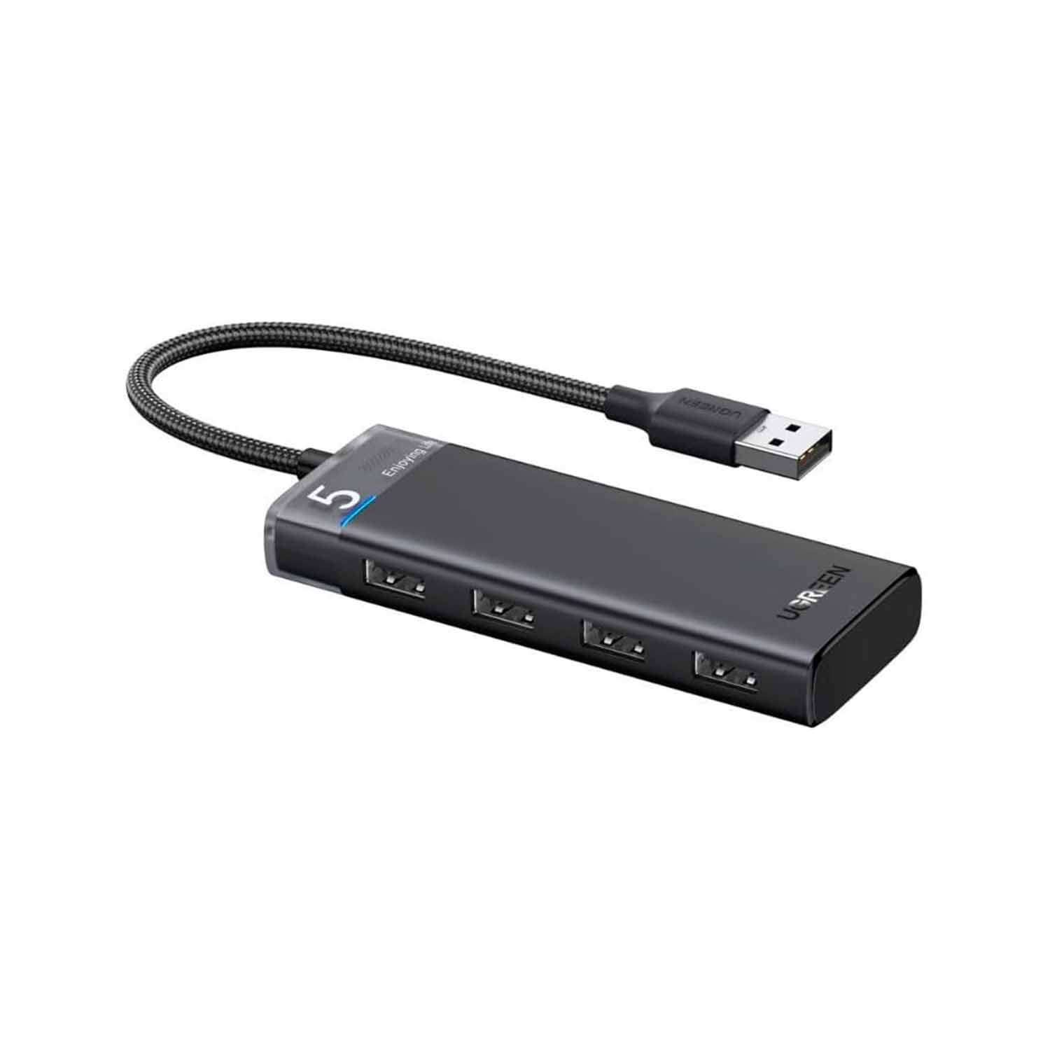 UGREEN CM653 15548 Adaptador Hub 4 Puertos Usb-A Cable Alimentador Usb-A