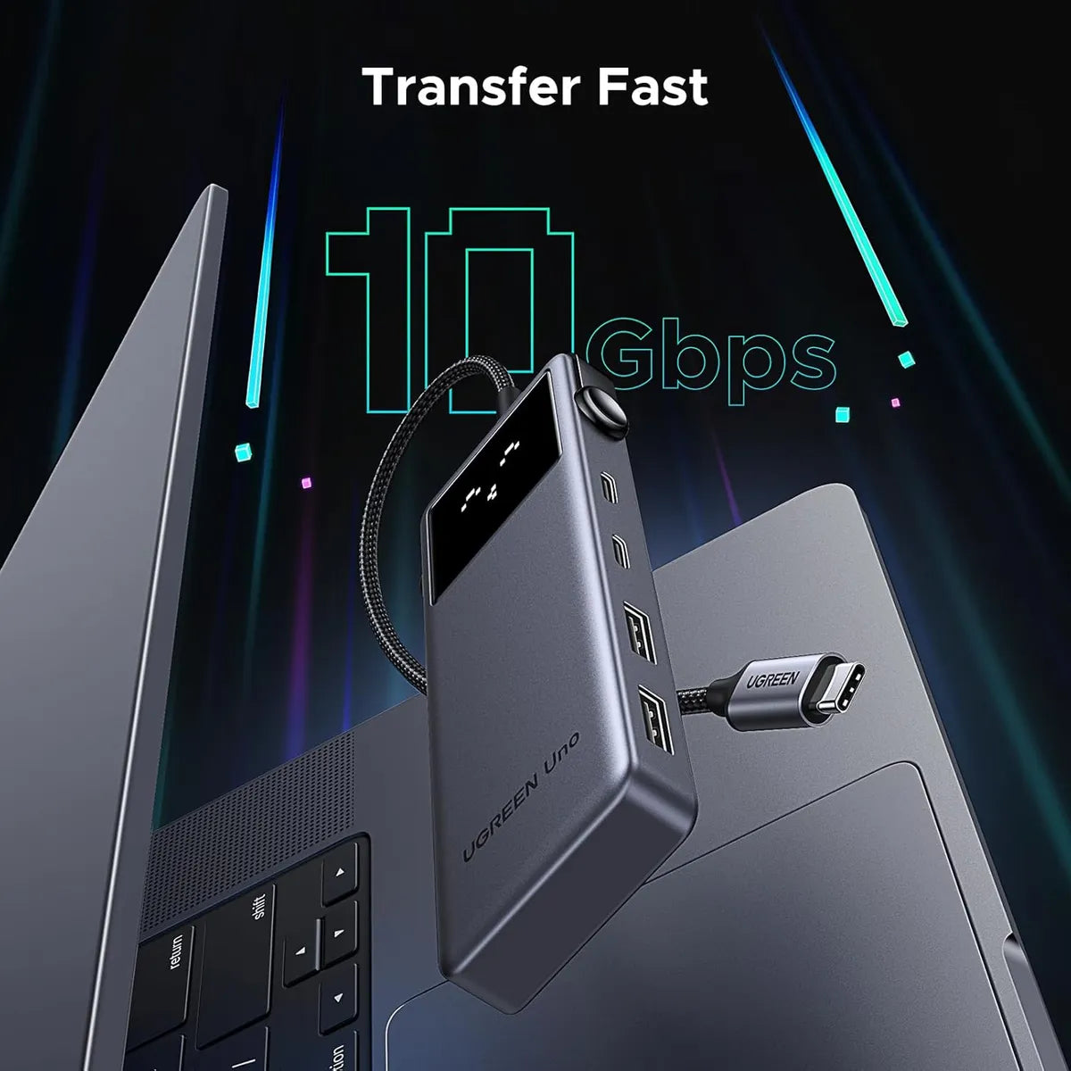 UGREEN CM888 35998  Hub USB-C 6 en 1 con HDMI 4K 60Hz y Puertos USB-A/C