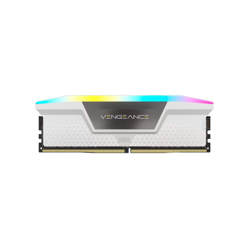 CORSAIR VENGEANCE RGB DDR5 Memoria RAM 32GB 2x16 CL40 Blanco