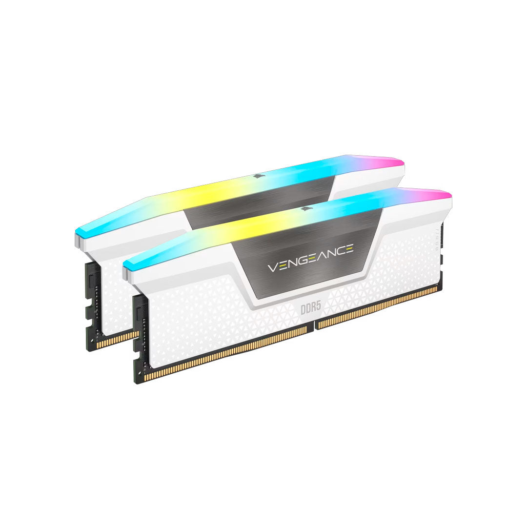 CORSAIR VENGEANCE RGB DDR5 Memoria RAM 64GB 2x32 4800MHz White