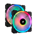 CORSAIR LL140 RGB Cooler LED Dual Light Loop 140mm 2-Pack