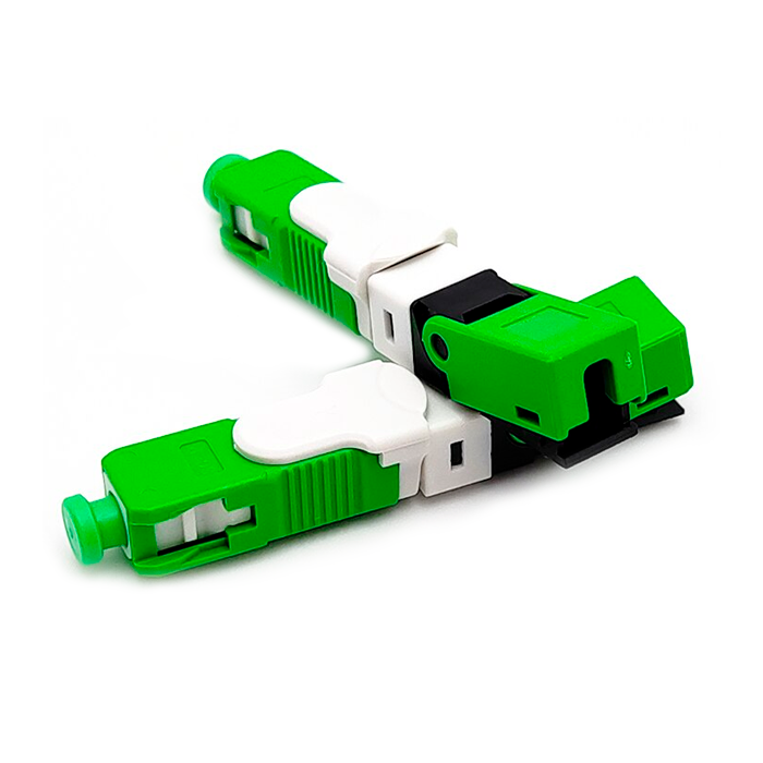 HUBA CORAMESCAPC Conector Mecanico Rapido de Campo Fibra Optica Monomodo SC APC Verde
