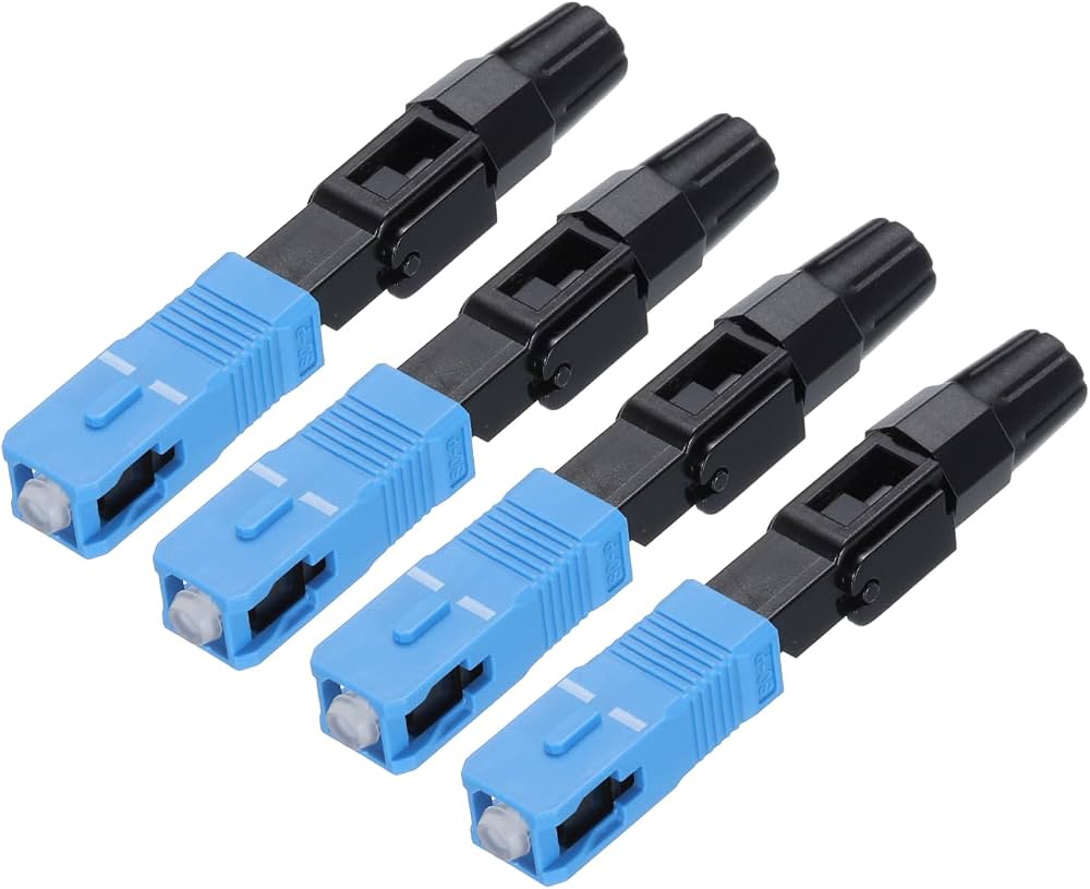HUBA CORAMESCUPC Conector Mecanico Rapido de Campo Fibra Optica Monomodo SC UPC Azul