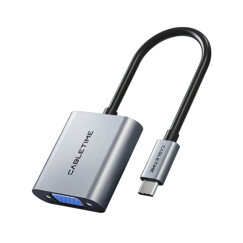 CABLETIME CP17A Adaptador de USB-C Macho a VGA Hembra CT-C160-PU31-CMVGA1-S0.15