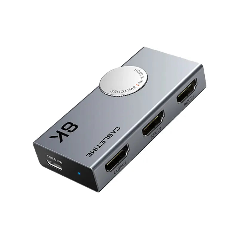 CABLETIME CP34G Switch HDMI 4K 120Hz/8K 60Hz Bidireccional 2 en 1 CT-HS8K2-AG