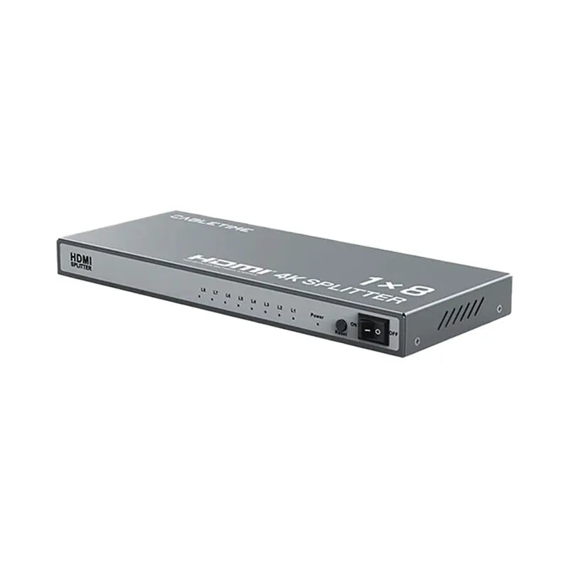 CABLETIME CP39G Splitter de Video HDMI 4K 30Hz 8 Puertos CT-HSP4K18-FG
