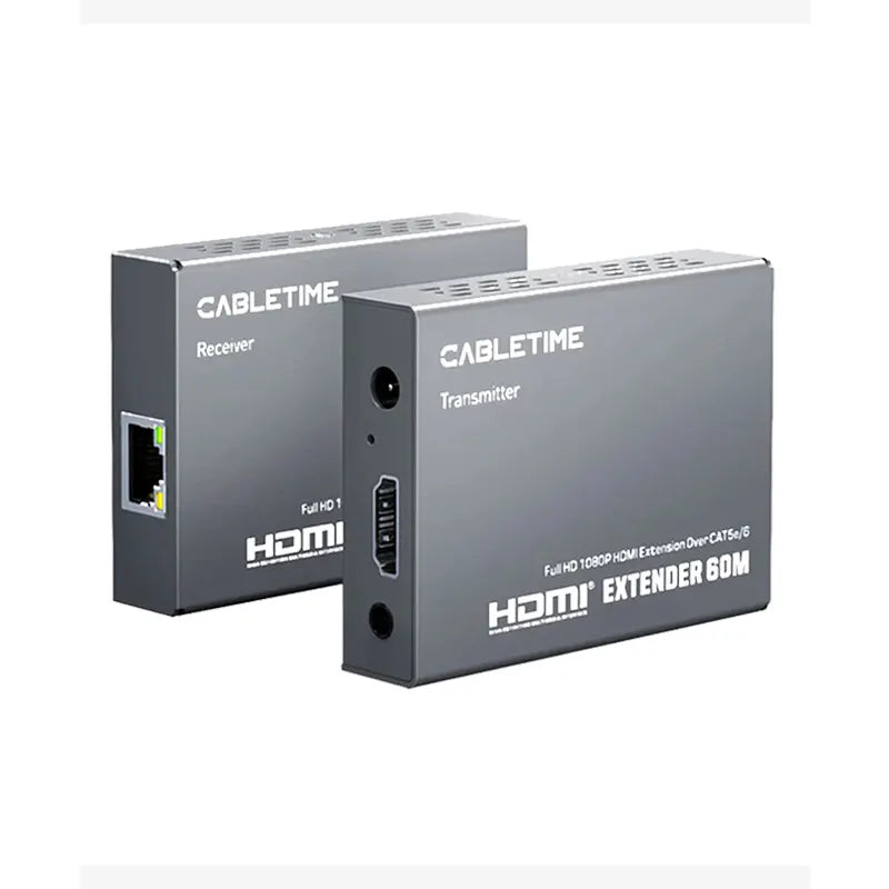 CABLETIME CP40G Extensor HDMI a Conector RJ45 CT-HEHD-FG60