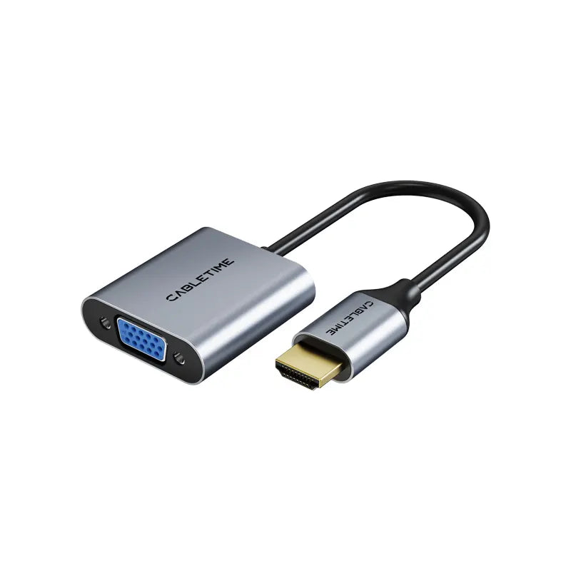 CABLETIME CP53G Adaptador HDMI Macho a VGA 1080p Hembra CT-C160-PU31-HMVGA1-S0.15