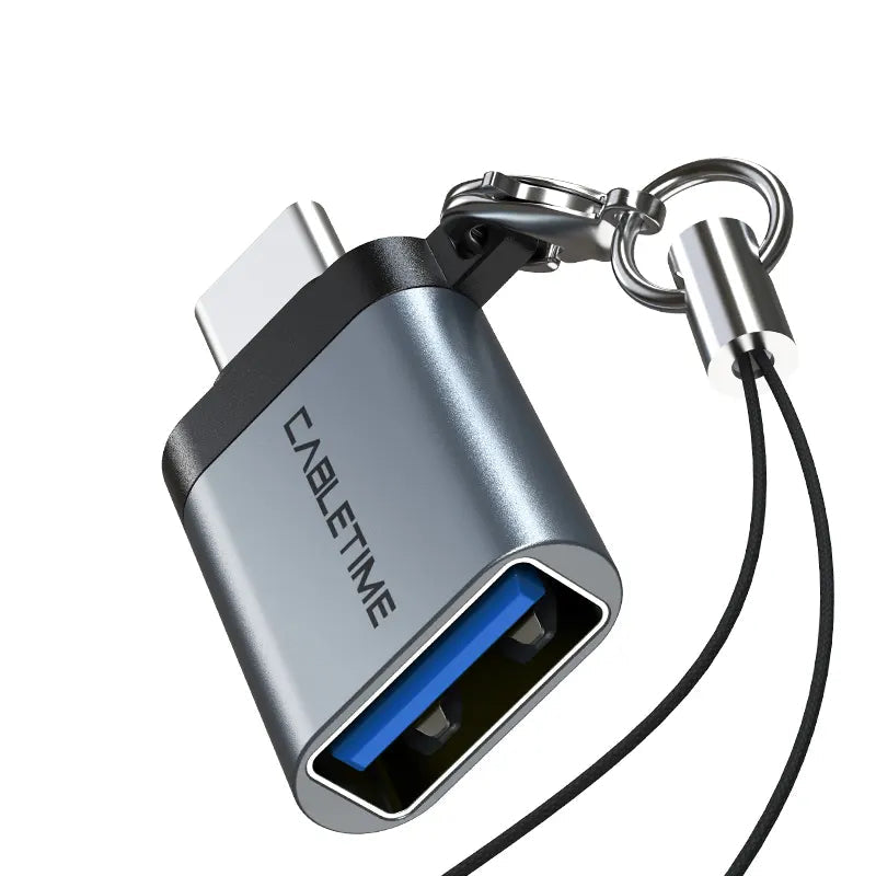 CABLETIME CP71G Adaptador USB-C Macho a USB-A Hembra CT-OTG-CMAF-AGL