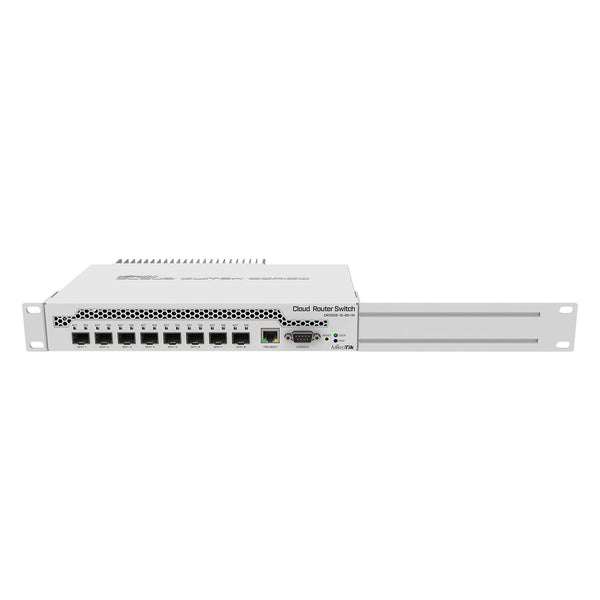 MIKROTIK CRS309-1G-8S+IN Switch con 8 ranuras SFP+ y un puerto ethernet gigabit, modelo de escritorio o rack
